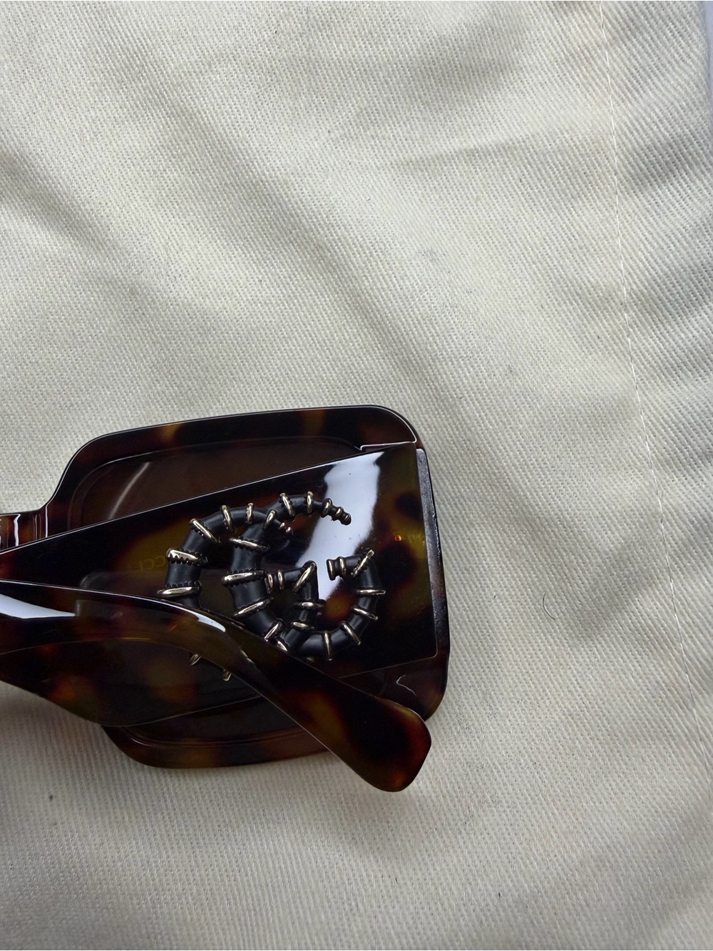 Gucci Tortoiseshell Square Sunglasses - Brown Lenses - Picture 5 of 5